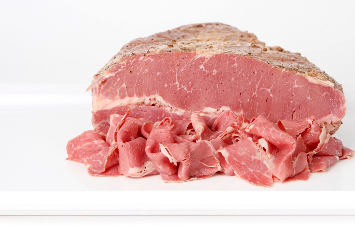 Runder Pastrami voor slagers